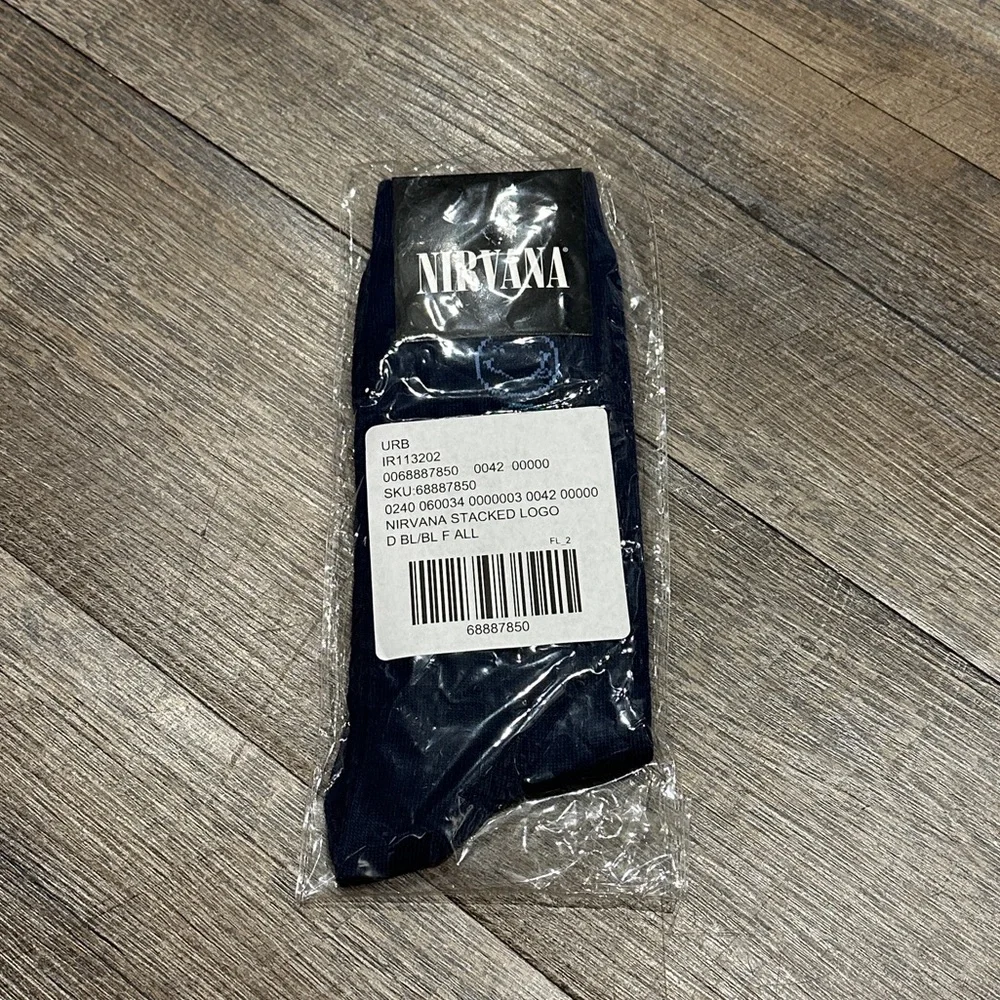 Nirvana NWT Urban Outfitters Dark Blue Socks